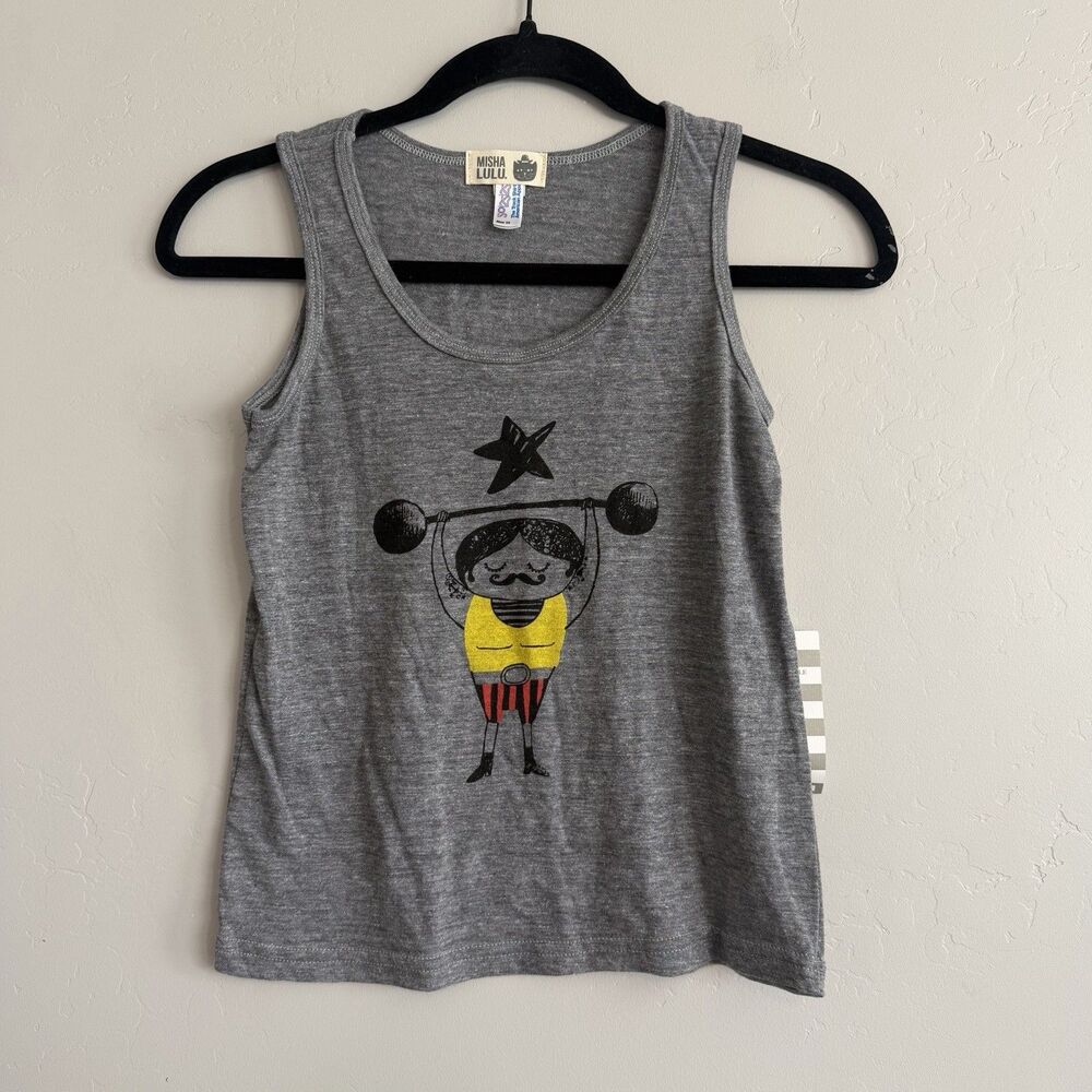 Misha Lulu Kids T-Shirt Short Sleeve Size 10 Cotton Graphic Tee Boutique NWT